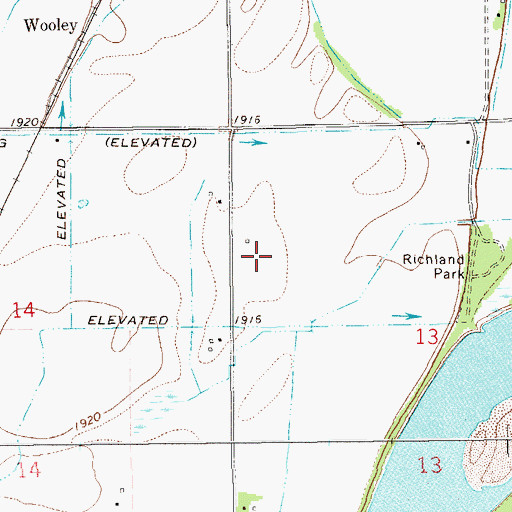 Topographic Map of 23N59E13BC__01 Well, MT