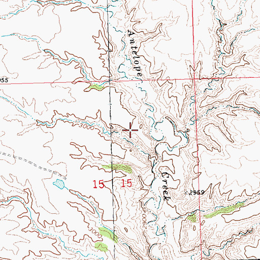 Topographic Map of 23N23E15ABDD01 Well, MT