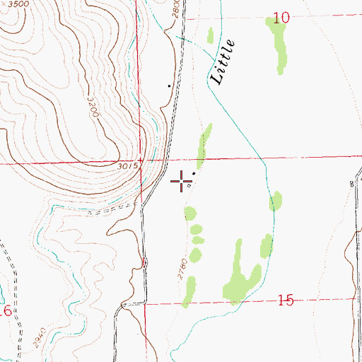 Topographic Map of 23N24W15BBA_01 Well, MT