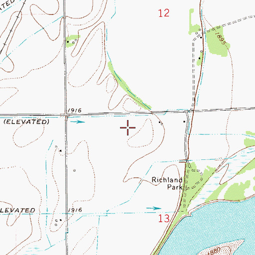 Topographic Map of 23N59E13BA__01 Well, MT