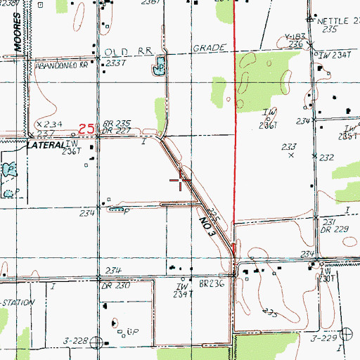Topographic Map of Lateral Number 3, AR