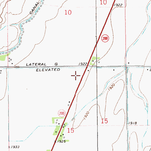 Topographic Map of 23N59E15AB__01 Well, MT