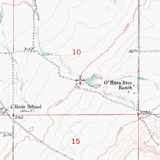 Topographic Map of 23N09E10DBCD01 Spring, MT