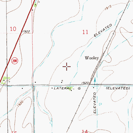 Topographic Map of 23N59E11CD__01 Well, MT