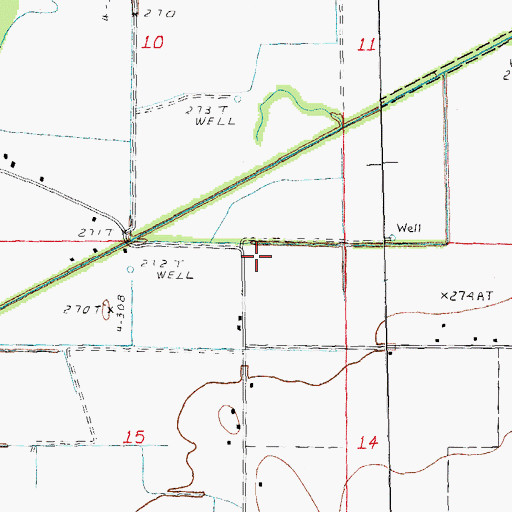 Topographic Map of Lateral Number 3, AR