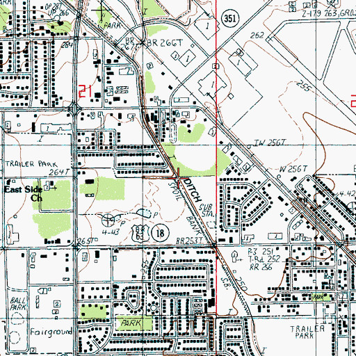 Topographic Map of Lateral Number 4, AR
