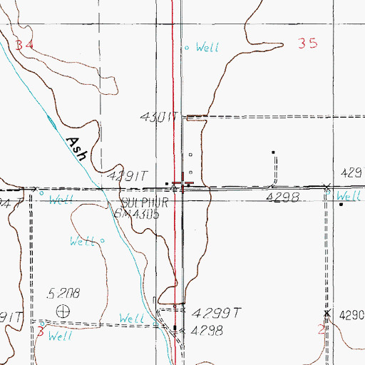 Topographic Map of Monzingo Ranch, AZ