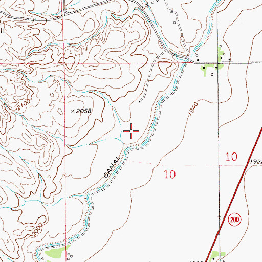 Topographic Map of 23N59E10BD__01 Spring, MT