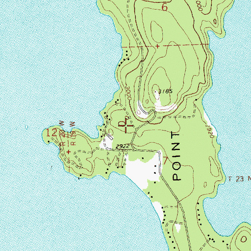 Topographic Map of 23N19W07BDAC01 Well, MT