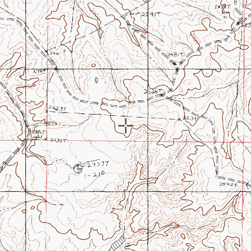 Topographic Map of 23N46E03C___01 Well, MT