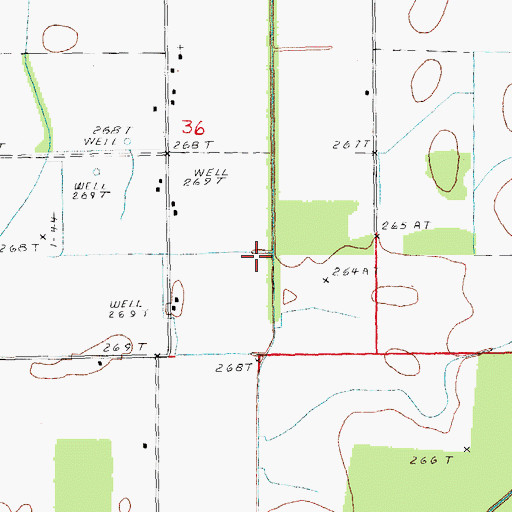Topographic Map of Lateral Number 5, AR