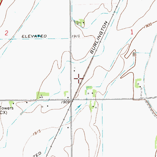 Topographic Map of 23N59E01CC__01 Well, MT