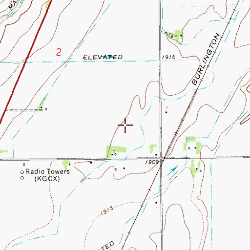 Topographic Map of 23N59E02DD__01 Well, MT