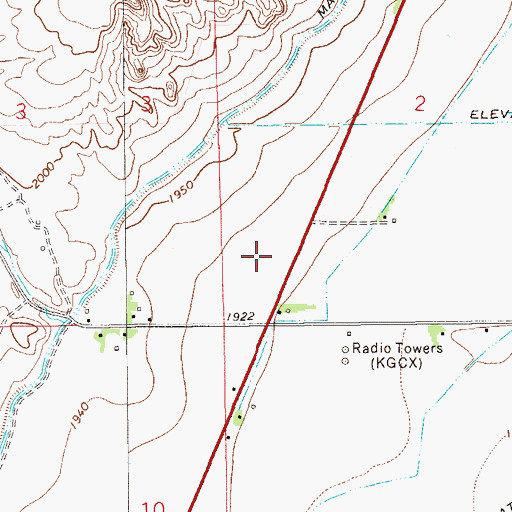 Topographic Map of 23N59E02CC__01 Well, MT