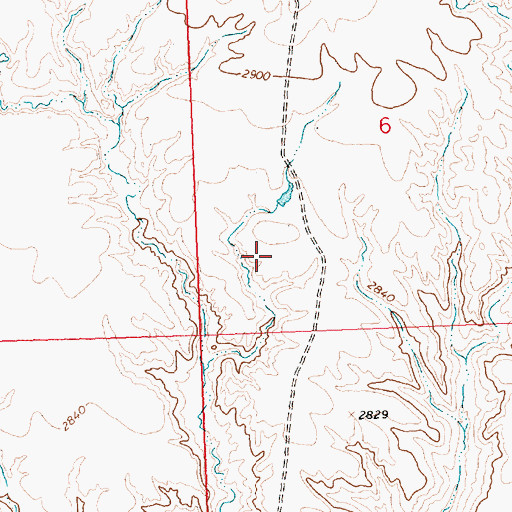 Topographic Map of 23N28E06CCAD01 Well, MT