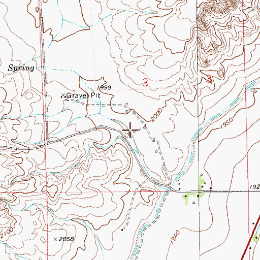 Topographic Map of 23N59E03CAD_01 Well, MT
