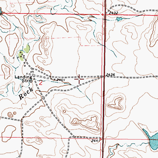 Topographic Map of 23N43E02DABA01 Well, MT