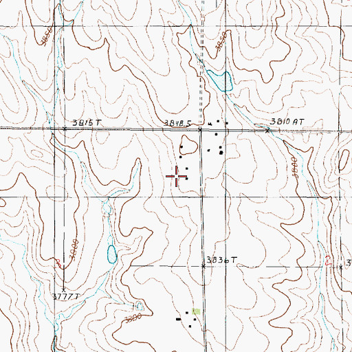 Topographic Map of 23N01W03AAC_01 Well, MT