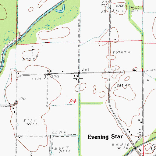 Topographic Map of Lateral Number 8, AR