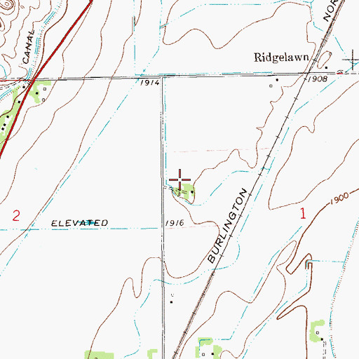 Topographic Map of 23N59E01BC__01 Well, MT