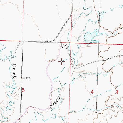 Topographic Map of 23N31E05AA__01 Well, MT