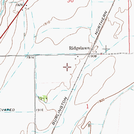 Topographic Map of 23N59E01BA__01 Well, MT