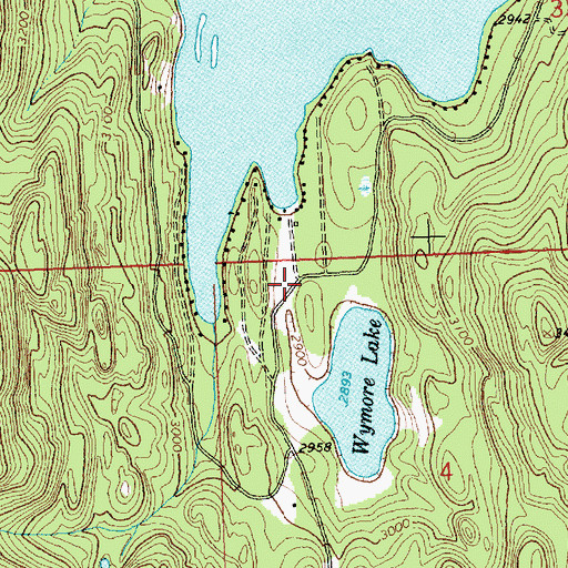 Topographic Map of 23N20W04BBA_01 Well, MT