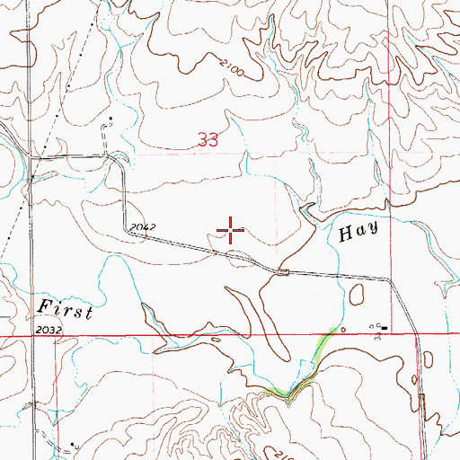 Topographic Map of 24N59E33DBCD01 Well, MT