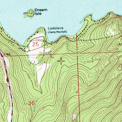 Topographic Map of 24N21W36AAA_01 Well, MT