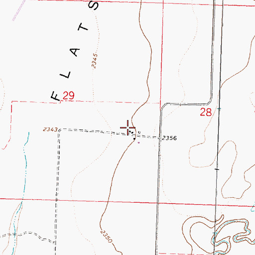 Topographic Map of 24N31E29DAC_01 Well, MT