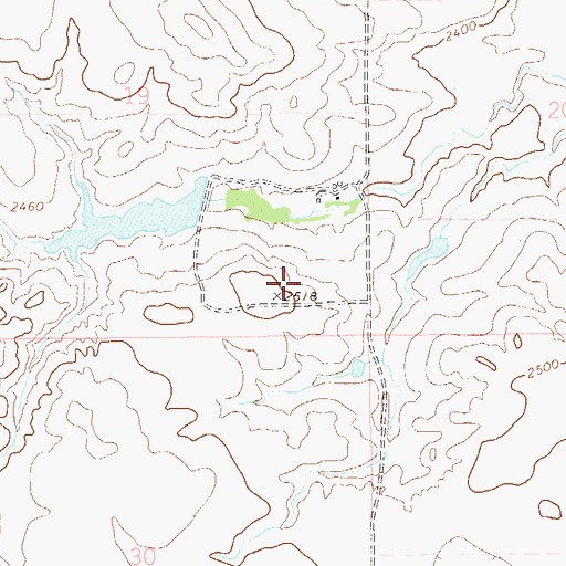 Topographic Map of 21N57E31DDCD01 Well, MT