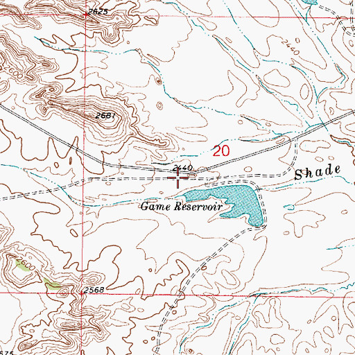 Topographic Map of 24N44E20CABD01 Well, MT