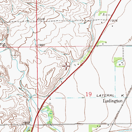 Topographic Map of 24N60E19BAC_01 Well, MT