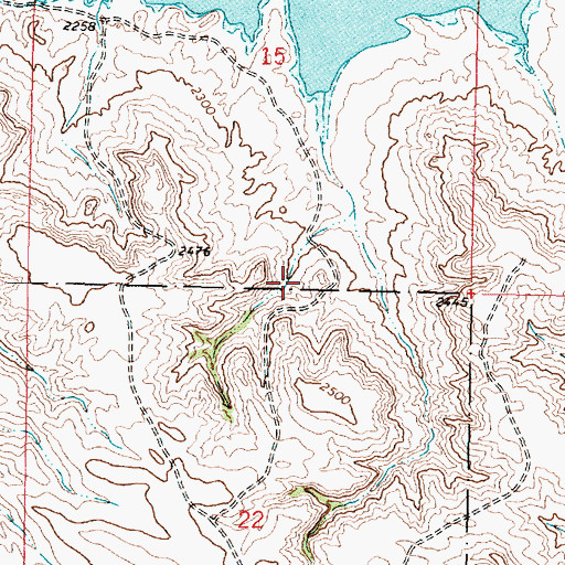 Topographic Map of 24N41E27A___01 Well, MT
