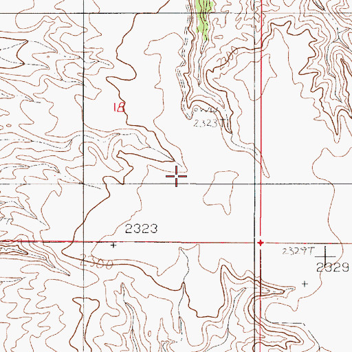 Topographic Map of 24N51E18D___01 Well, MT