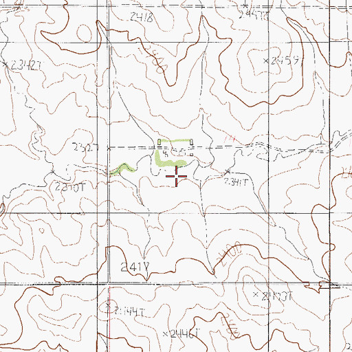 Topographic Map of 24N53E14CBAA02 Well, MT