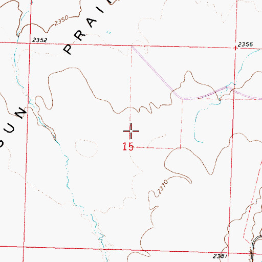 Topographic Map of 24N31E15ACC_01 Well, MT
