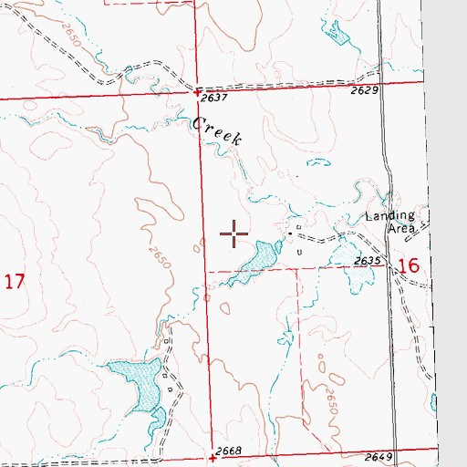 Topographic Map of 24N29E16BC__01 Well, MT
