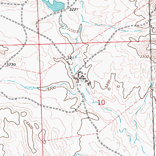 Topographic Map of 24N26E10BACC01 Well, MT