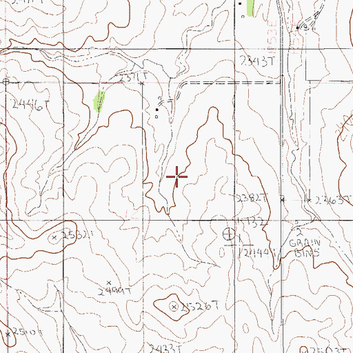 Topographic Map of 24N53E12ABBC01 Well, MT