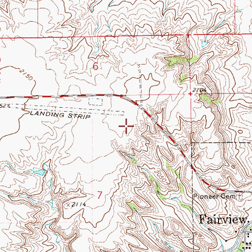 Topographic Map of 24N60E07BA__01 Well, MT