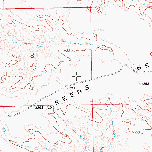 Topographic Map of 24N17E08DDAB01 Well, MT