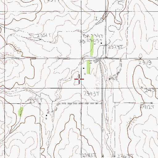 Topographic Map of 24N53E01DACD02 Well, MT