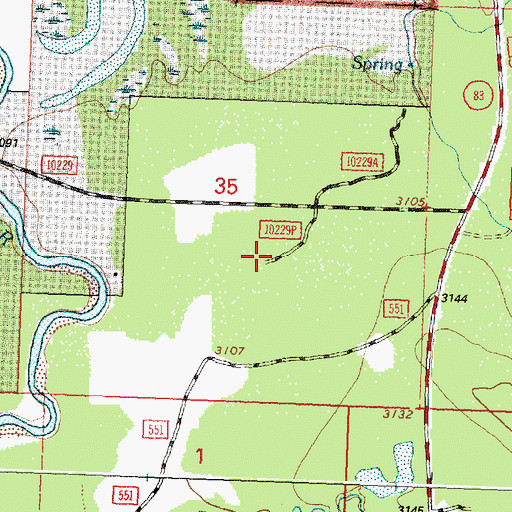 Topographic Map of 25N18W35DBCB01 Well, MT
