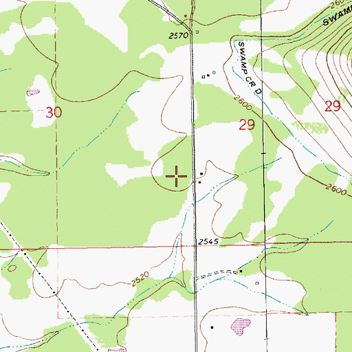 Topographic Map of 25N31W30DADD01 Well, MT