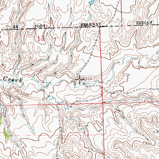 Topographic Map of 25N22E13DDB_01 Well, MT