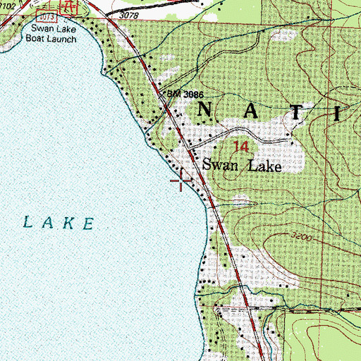 Topographic Map of 25N18W14DBB_01 Well, MT
