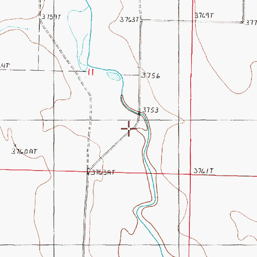 Topographic Map of 25N04W11D___01 Well, MT