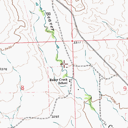Topographic Map of 25N26E08ADAA01 Well, MT