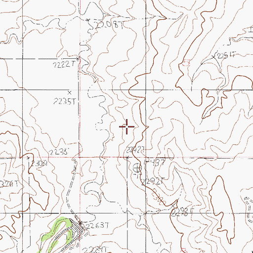 Topographic Map of 14N54E29ACCA01 Well, MT